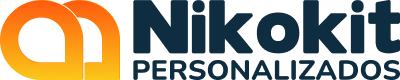 Logotipo da Nikokit Personalizados, empresa especializada em capas de chuva promocionais e brindes personalizados para empresas